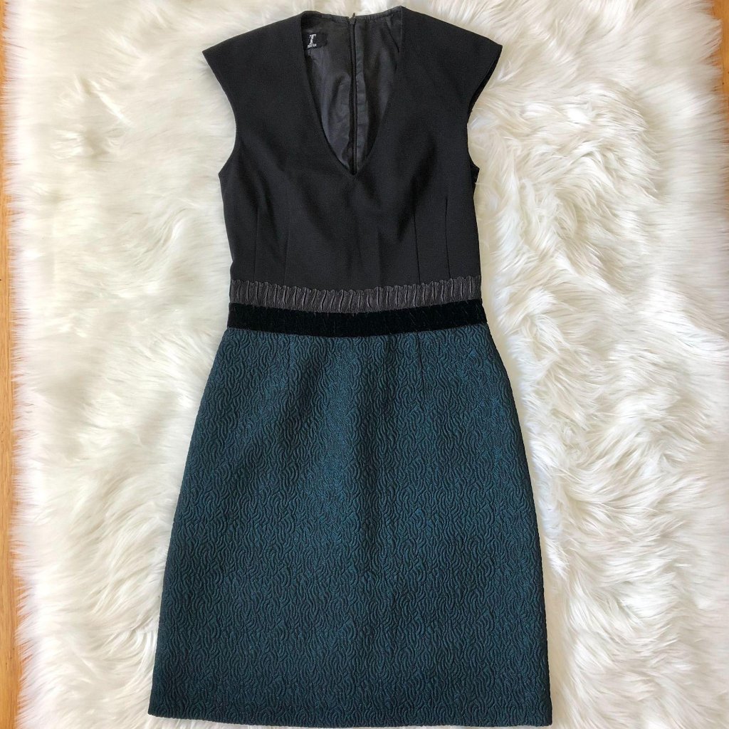 Tenax T Italia Sheath Dress With Textured Detail 4